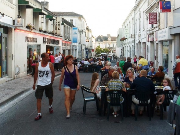 Eating in the streets